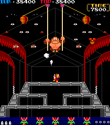 Donkey Kong 3 (bootleg on Donkey Kong Jr. hardware) Screenshot