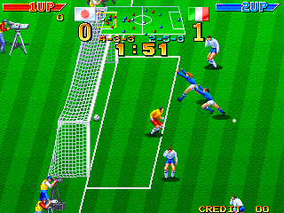 Dream Soccer '94 (Japan, M92 hardware) Screenshot