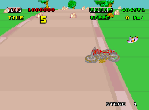 Enduro Racer (YM2203) (FD1089B 317-0013A) Screenshot