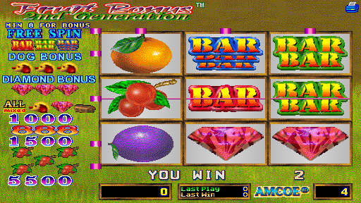 Fruit Bonus 2nd Generation (Version 1.8R, set 1) Screenshot