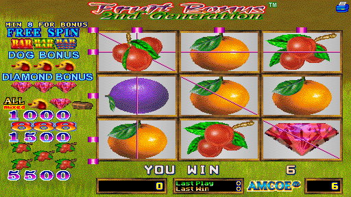 Fruit Bonus 2nd Generation (Version 1.8R Dual) Screenshot