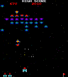 Galaxian (Namco set 2) Screenshot