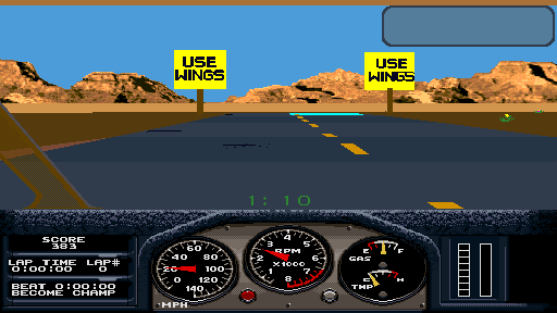 Hard Drivin's Airborne (prototype) Screenshot