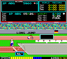 Hyper Olympic (bootleg, set 1) Screenshot