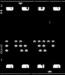 Space Invaders II (Midway, cocktail) Screenshot