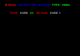 ISG Selection Master Type 2006 BIOS Screenshot