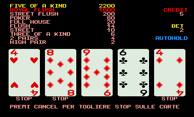 Jolly Card (Italian, blue TAB board, encrypted) Screenshot