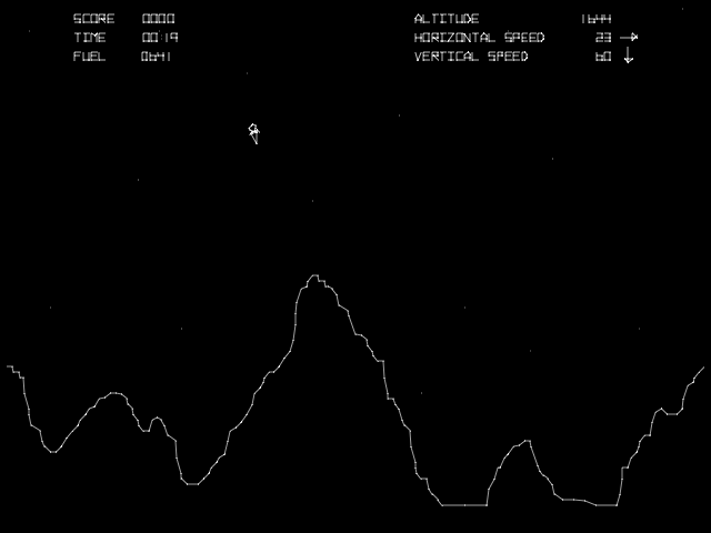 Lunar Lander (rev 1) Screenshot