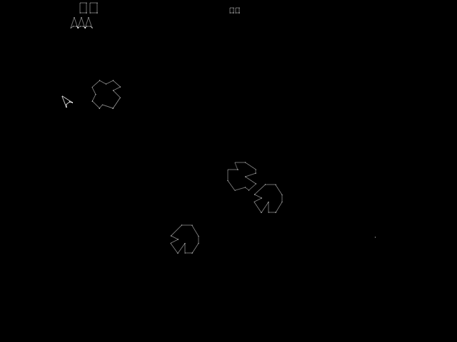 Meteorites (bootleg of Asteroids) Screenshot