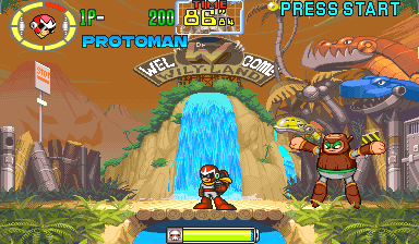 Mega Man: The Power Battle (CPS2, USA 951006, Sample Version) Screenshot