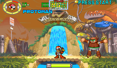 Mega Man: The Power Battle (CPS2, USA 951006, SAMPLE Version) Screenshot