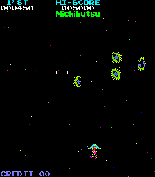 Moon Cresta (Nichibutsu, old rev) Screenshot