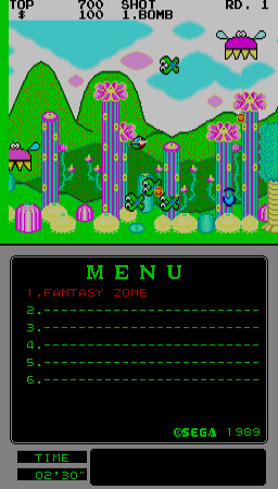 Fantasy Zone (Mega-Tech, SMS based) Screenshot