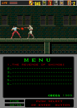 The Revenge of Shinobi (Mega-Tech) Screenshot