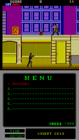 Shinobi (Mega-Tech, SMS based) Screenshot