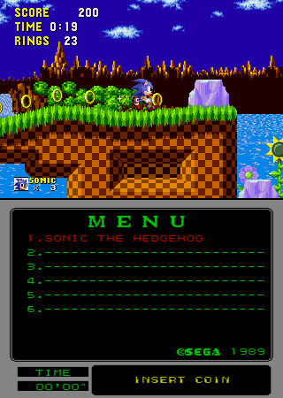 Sonic The Hedgehog (Mega-Tech, set 2) Screenshot