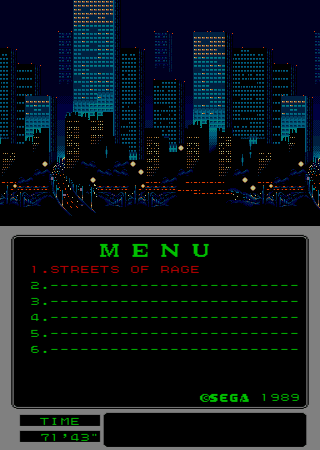Streets of Rage (Mega-Tech) Screenshot