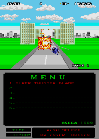 Super Thunder Blade (Mega-Tech) Screenshot