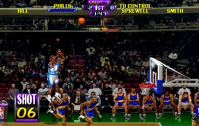 NBA Maximum Hangtime (rev 1.03 06/09/97) Screenshot