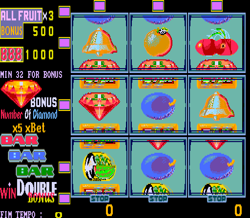 New Fruit Bonus '96 Special Edition (bootleg set 3, v97-3.3c Portuguese) Screenshot