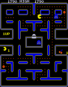 Pac-Man (Galaxian hardware, set 2) Screenshot