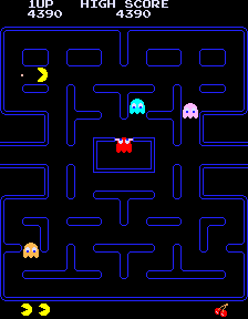 Pac-Man (Midway, speedup hack) Screenshot