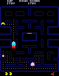 Pac-Man (Midway, harder) Screenshot