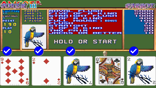 Parrot Poker III (Version 2.6R, set 1) Screenshot
