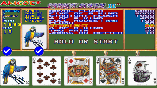 Parrot Poker III (Version 2.4) Screenshot