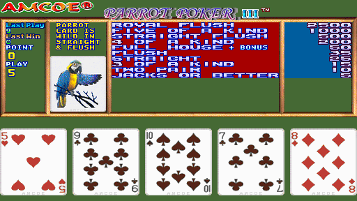 Parrot Poker III (Version 2.6R Dual) Screenshot