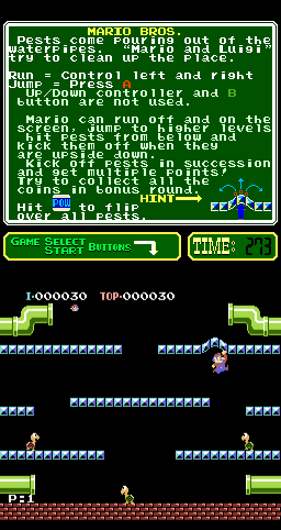 Mario Bros. (PlayChoice-10) Screenshot