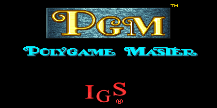 PGM (Polygame Master) System BIOS Screenshot