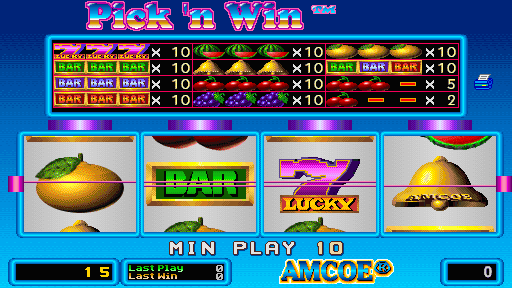 Pick 'n Win (Version 2.8T, set 1) Screenshot