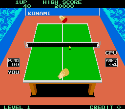 Konami's Ping-Pong Screenshot