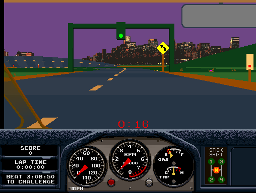 Race Drivin' (cockpit, rev 5) Screenshot