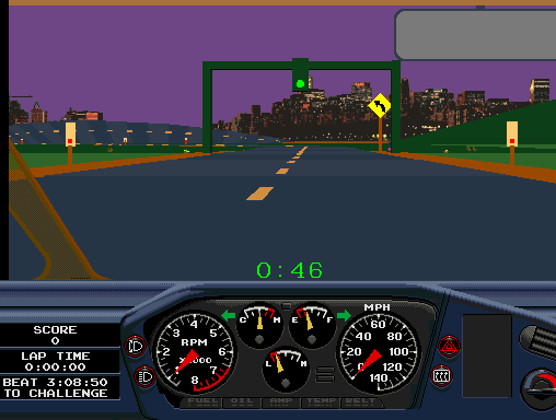 Race Drivin' (cockpit, British, rev 5) Screenshot