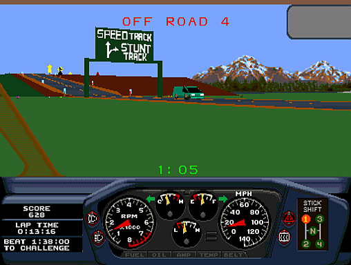 Race Drivin' (compact, rev 1) Screenshot