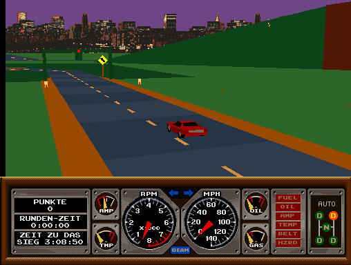 Race Drivin' (cockpit, German, rev 4) Screenshot