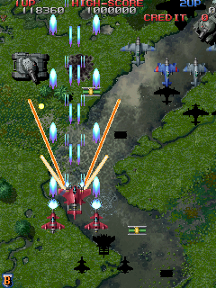 Raiden Fighters 2 - Operation Hell Dive (Germany) Screenshot