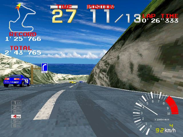 Ridge Racer (Rev. RR3, World) Screenshot