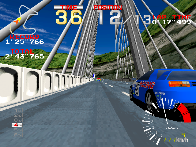 Ridge Racer (Rev. RR1, Japan) Screenshot