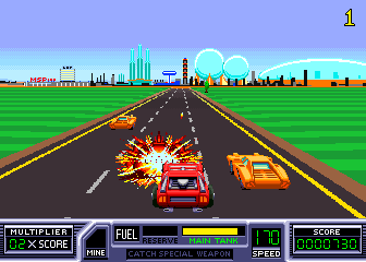 Road Blasters (cockpit, rev 2) Screenshot