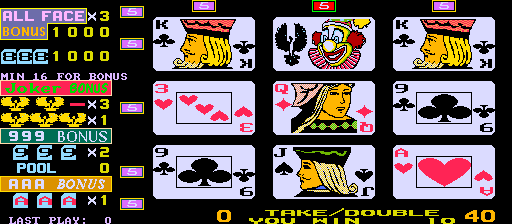 Royal Poker '96 (set 2, v98-3.6) Screenshot