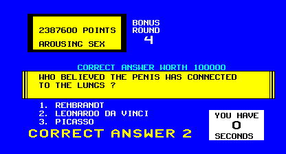 Sexual Trivia (Version 1.02SB, set 1) Screenshot
