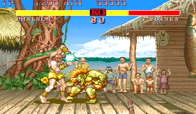 Street Fighter II: The World Warrior (Quicken Pt-I, bootleg) Screenshot