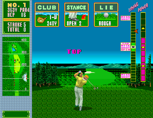 Jumbo Ozaki Super Masters Golf (World, Floppy Based, FD1094 317-0058-05c) Screenshot