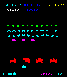 Space Invaders (CV Version, larger roms) Screenshot