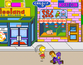 The Simpsons (2 Players World, set 1) Screenshot