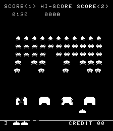 Space Attack (bootleg of Space Invaders) Screenshot