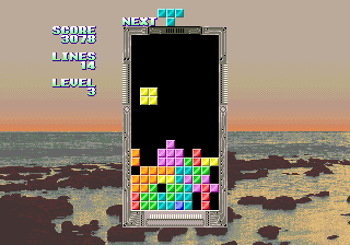 Tetris (Japan, Taito B-System, Master of Weapon Conversion Kit) Screenshot